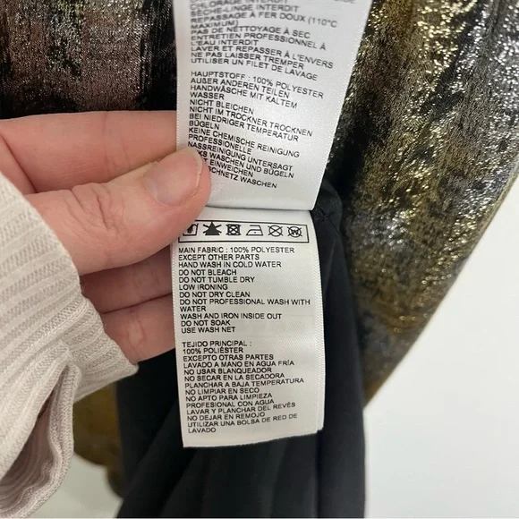 BA&SH Franckie Mixed Metallic Open Back Maxi Dress - Picture 10 of 11